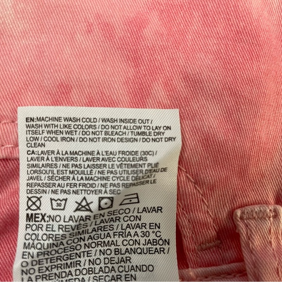 2/$30 Levi’s pink jean shorts girls size 4 or size 5 NWT - Picture 13 of 13
